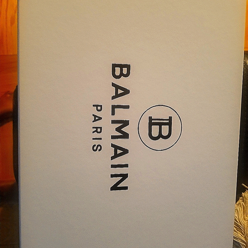 Balmain women new shoes black and white size 10